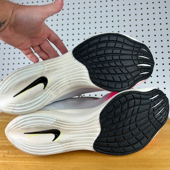 Size 15 Nike ZoomX Vaporfly Next% 2‎ White Pink DJ5457 100 Race Running Marathon - Picture 5 of 6